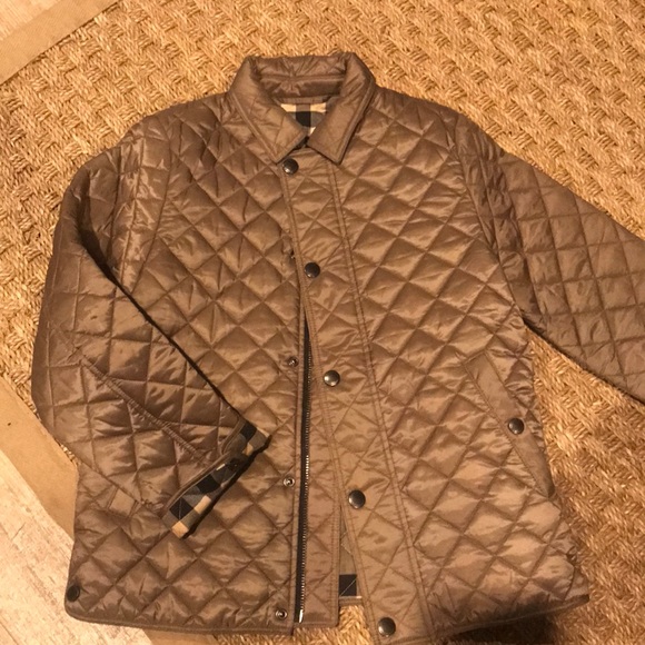 burberry kids quilted jacket